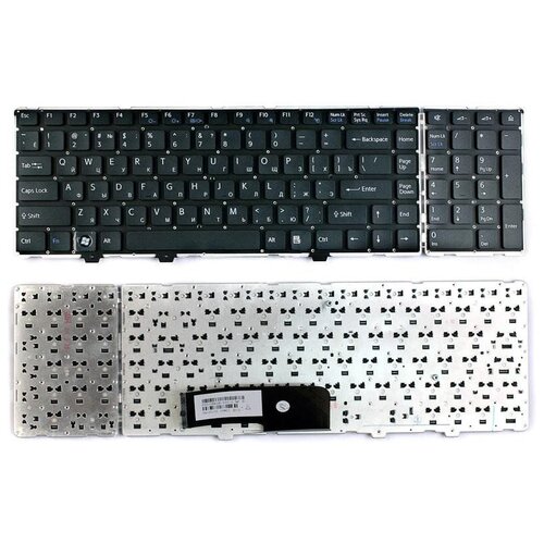 Клавиатура для ноутбука Sony Vaio VGN-AW41ZF черная без рамки 1924₽