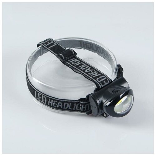 фото Фонарь налобный, 3 вт, 7х5х5.5 см, 3 ааа./в упаковке шт: 1 no name