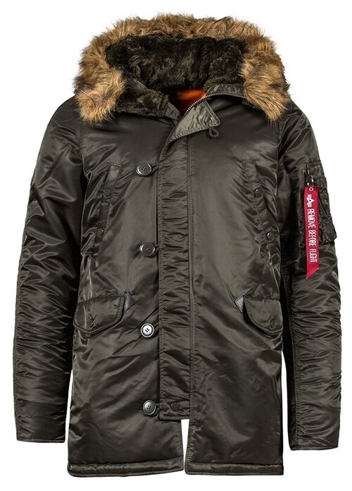 Парка ALPHA INDUSTRIES, размер 48/М/, серый