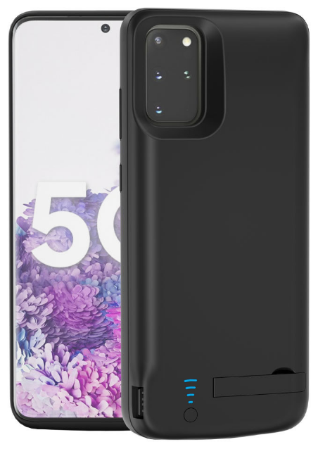 Чехол-бампер MyPads для Samsung Galaxy S20FE (Fun Edition) SM-G780F 2020 с мощной батарей-аккумулятором на 5000 mAh черный