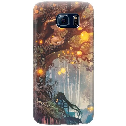 фото Силиконовый чехол на samsung galaxy s6 / самсунг с6 с принтом "лиса на древе" gosso