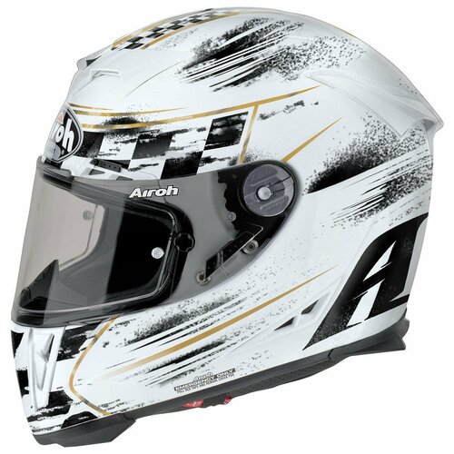 фото Airoh шлем интеграл gp500 check white gloss airoh helmet