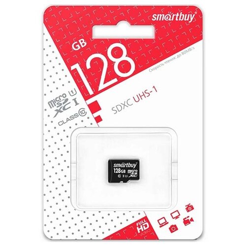 Micro SD 128Gb Class 10 UHS-I Smartbuy карта памяти smartbuy micro sdxc 128gb class 10 uhs i adp