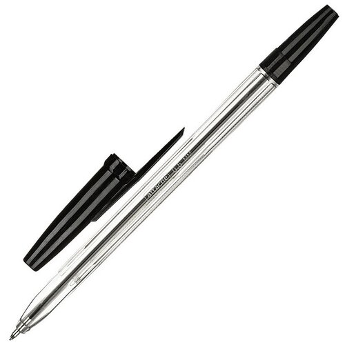 Ручка шариковая неавтоматическая Attache Elementary черная (толщина линии 0.5 мм)