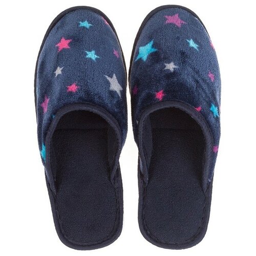 фото Тапочки женские цвет тёмно-синий, размер 40 нет бренда