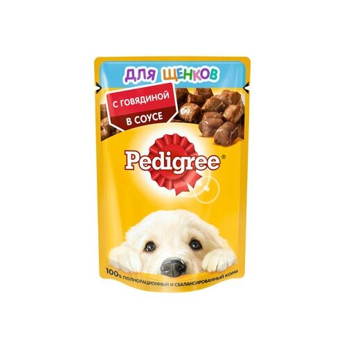 Pedigree Паучи для щенков с говядиной 10117294 0,085 кг 18710 (34 шт)