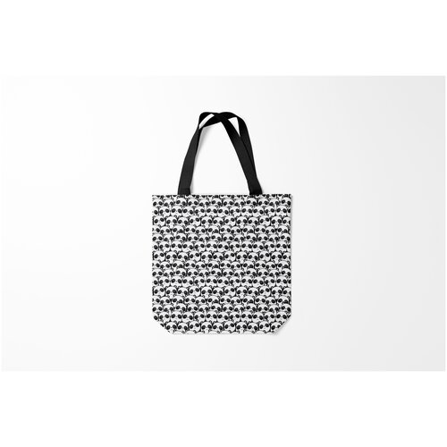 фото Сумка-шоппер / 40х40 см / девушкам / мишки панды burnettie