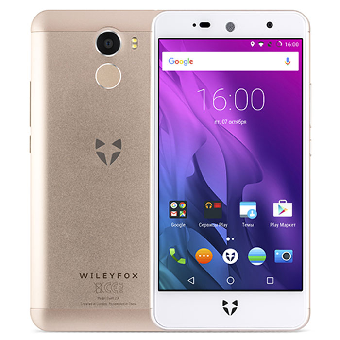 Смартфон Wileyfox Swift 2 X 3/32 3/32 ГБ, micro SIM+nano SIM, champagne gold