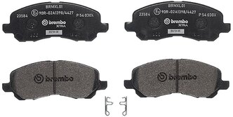 Дисковые тормозные колодки передние brembo P54030X для Chrysler, Dodge, Jeep, Mitsubishi (4 шт.)