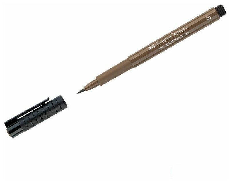 Ручка капиллярная Faber-Castell "Pitt Artist Pen Brush" (кисть, круглая) цвет 178 нуга, 10шт. (167578)