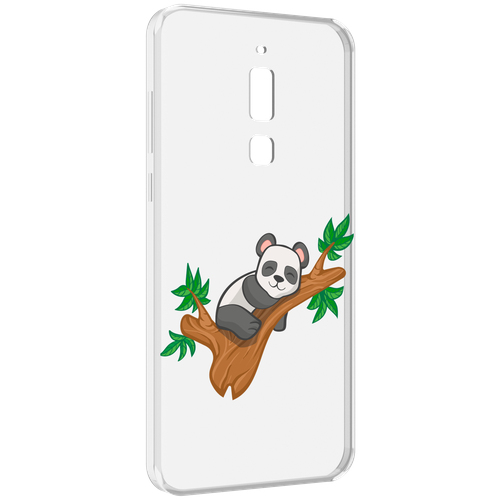 Чехол MyPads панда-на-деревце для Meizu M6T задняя-панель-накладка-бампер чехол mypads панда портрет для meizu m6t задняя панель накладка бампер