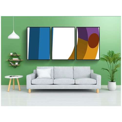 фото Набор модулных постеров для интерьера "алфавит, 3d albhabet, письма" 60x90 см. в тубусе, без рамки lotsprints