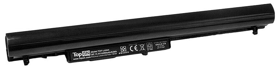 Аккумулятор для ноутбука HP Pavilion SleekBook 14, 15, Chromebook 14 Series. 14.4V 4400mAh 63Wh. VK04, HSTNN-YB4D. TOP-LA044 TopON - фото №2