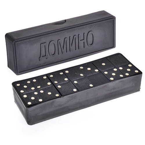 Настольная игра Рыжий кот Домино классическое цвет в ассорти. (ИН-7954) домино классическое черное 5 шт