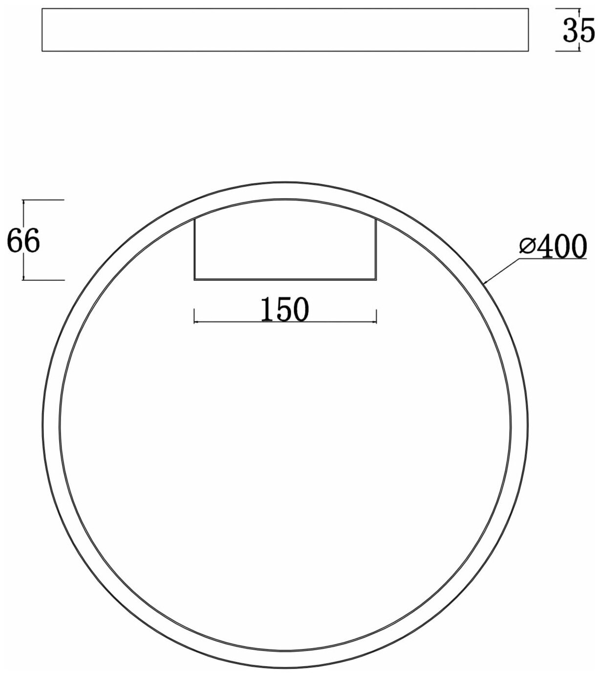 Светильник светодиодный MAYTONI Rim MOD058CL, 25 Вт, кол-во ламп: 1 шт., цвет: черный - фотография № 9