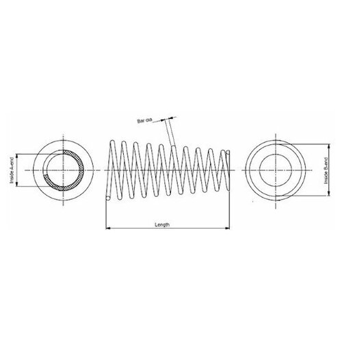 фото Пружина задней подвески monroe sp0700 для toyota camry