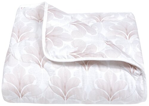 Одеяло АртПостель Comfort Меринос кашемир, шерсть, облегченное, 172 х 205 см, белый с узором