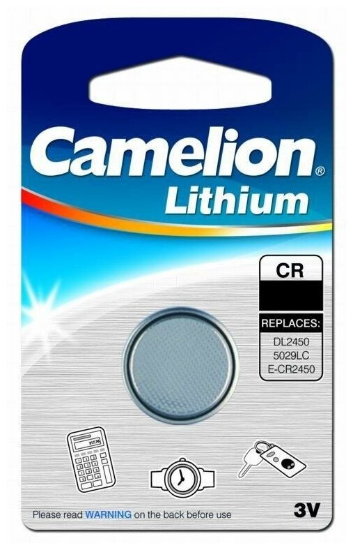 Элемент питания литиевый CR1616 BL-1 (блист.1шт) Camelion 3070
