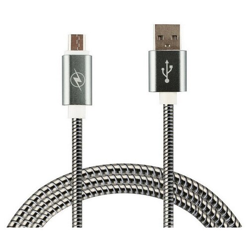 Кабель USB-микро серебряный 1м WIIIX (CB520-UMU-10S)