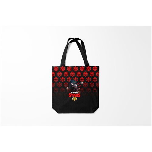 фото Сумка-шоппер / 40х40 см / геймерам / brawl stars crow burnettie