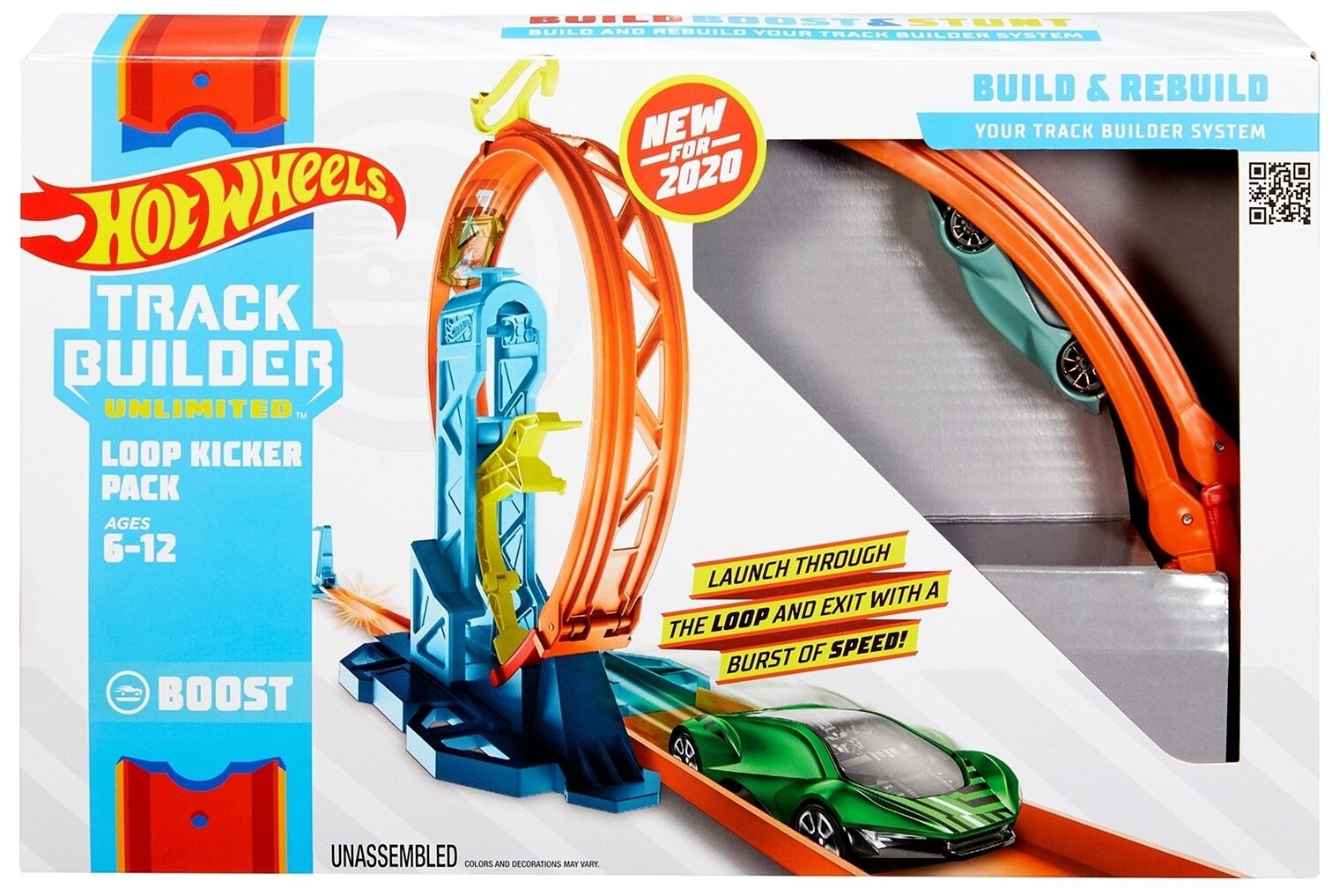 Трек Hot Wheels Конструктор трасс GLC87 Петля с ускорителем