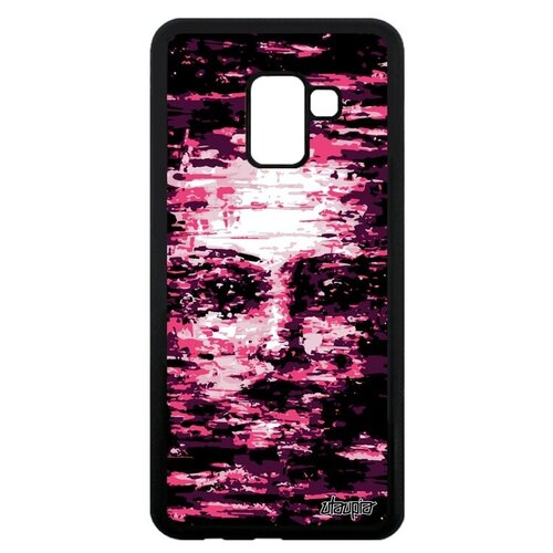 фото Защитный чехол на телефон // samsung galaxy a8 2018 // "женское лицо" искусственный интеллект, utaupia, розовый