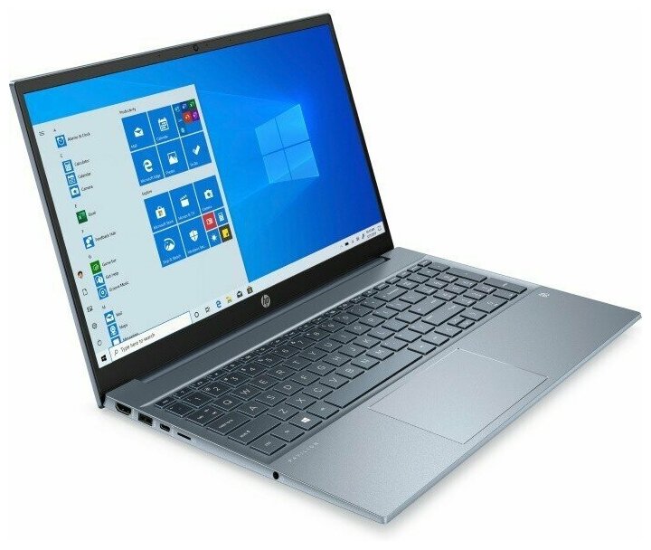Ноутбук 156 IPS FHD HP Pavilion 15-eh1020ur blue AMD Ryzen 5 5500U8Gb256Gb SSDnoDVDVGA intDOS 3E3X9EA