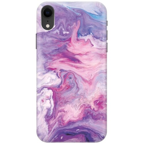 фото Gosso ультратонкий силиконовый чехол-накладка для apple iphone xr с принтом "purple marble"