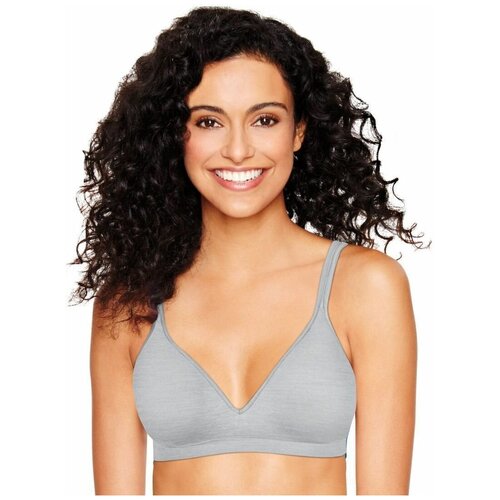 Меланжевый бескаркасный бюстгальтер на тонком поролоне 1913₽