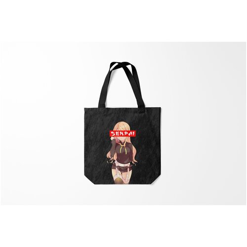 фото Сумка-шоппер / 40х40 см / аниме / senpai в цвете burnettie