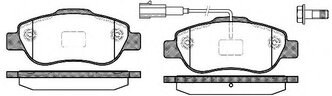 Дисковые тормозные колодки передние REMSA 1100.11 (4 шт.)