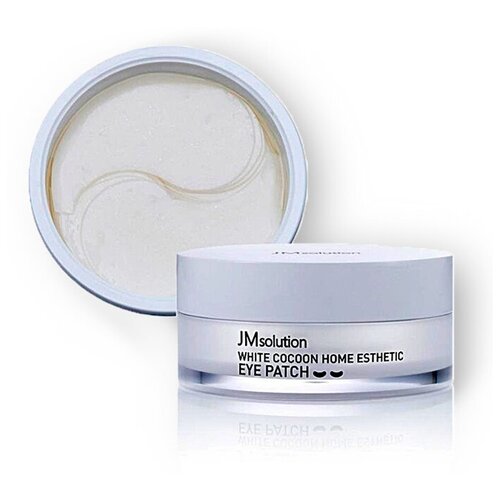 фото Jmsolution патчи для глаз с протеинами шелкопряда. white cocoon home esthetic eye patch, 60 шт. jm solution