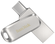 Флешка SanDisk Ultra Dual Drive Luxe USB/Type-C 128 ГБ, серебрист...