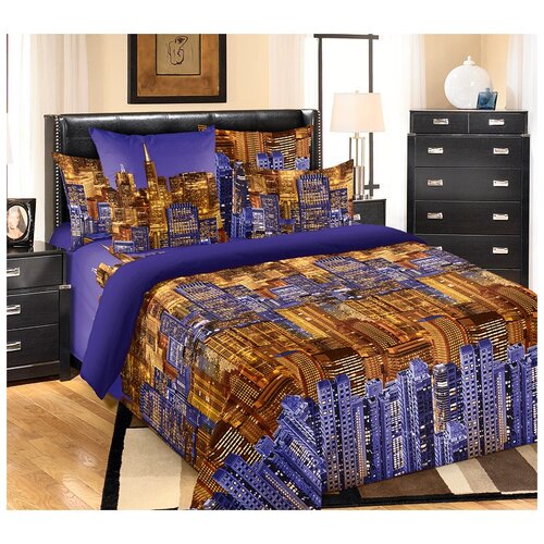 фото Постельное белье «панорама 2», бязь (2 сп с евро простыней) текс-дизайн