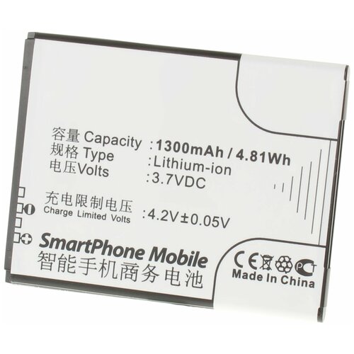 Аккумулятор iBatt iB-U3-M584 1300mAh для Alcatel OT-4027D, One Touch 4035D POP D3, One Touch M POP, OT-4030D, OT-4010, OT-4030,