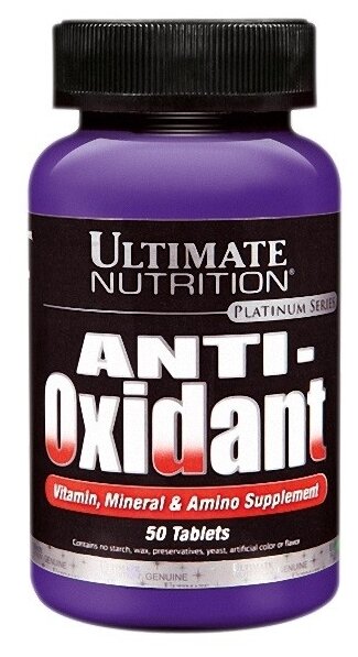 Комплексные антиоксиданты Ultimate Nutrition Anti-Oxidan 50 таблеток