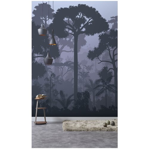 Фотообои флизелиновые с виниловым покрытием Luxury Walls AM05202 Тёмные джунгли 200х270 см фотообои флизелиновые с виниловым покрытием luxury walls am05204 тёмные джунгли 400х270 см