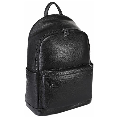 фото Рюкзак мужской городской из натуральной кожи, черный bristan wero