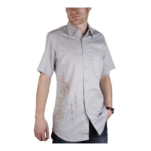 Рубашка мужская Maestro Fashion Free K, рос.р-р: 46/M (170-178, 40 ворот) серого цвета