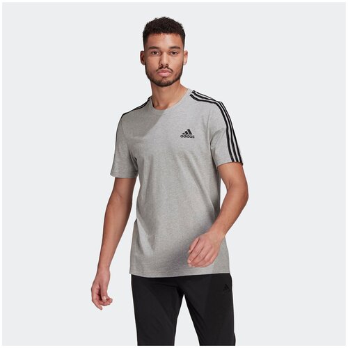 фото Футболка adidas m 3s sj t серый m gl3735