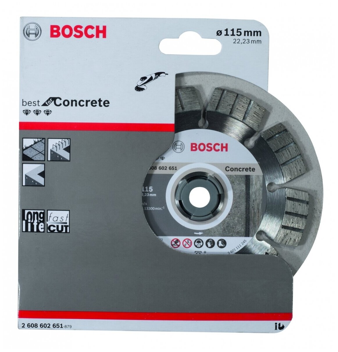 Алмазный диск Bosch Best for Concrete115-2223 2608602651