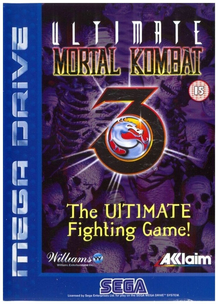 Картридж Игра Sega MORTAL KOMBAT 3 ULTIMATE /MORTAL KOMBAT 1, 2, 3, 5