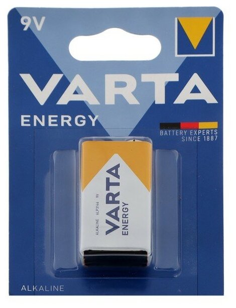Батарейка Varta 04122229411 BL1 Alkaline 9V (4122) (1/10/50) - фото №3