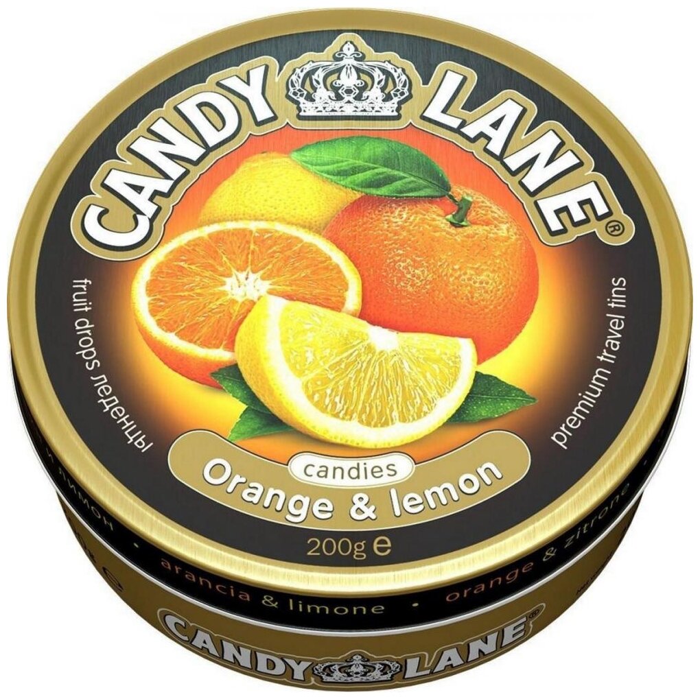 CANDY LANE фруктовые леденцы, апельсин и лимон - фотография № 4
