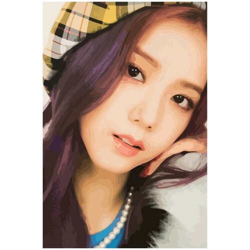 Картина по номерам на холсте BLACKPINK Kpop Jisoo - 949 40X60 картина по номерам на холсте blackpink kpop jisoo 937 40x60