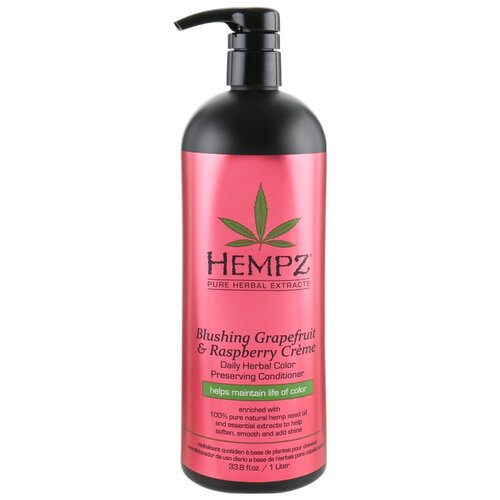 Кондиционер для сохранения цвета и блеска окрашенных волос, грейпфрут и малина 1000 мл