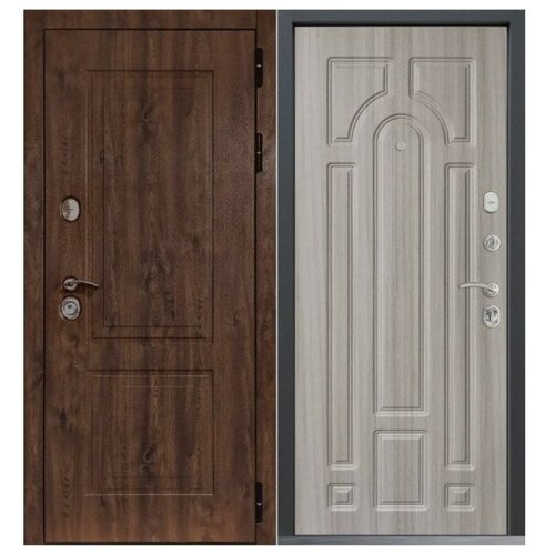 Входная дверь CommandDoors Патриот 17.02 Сандал белый металлическая