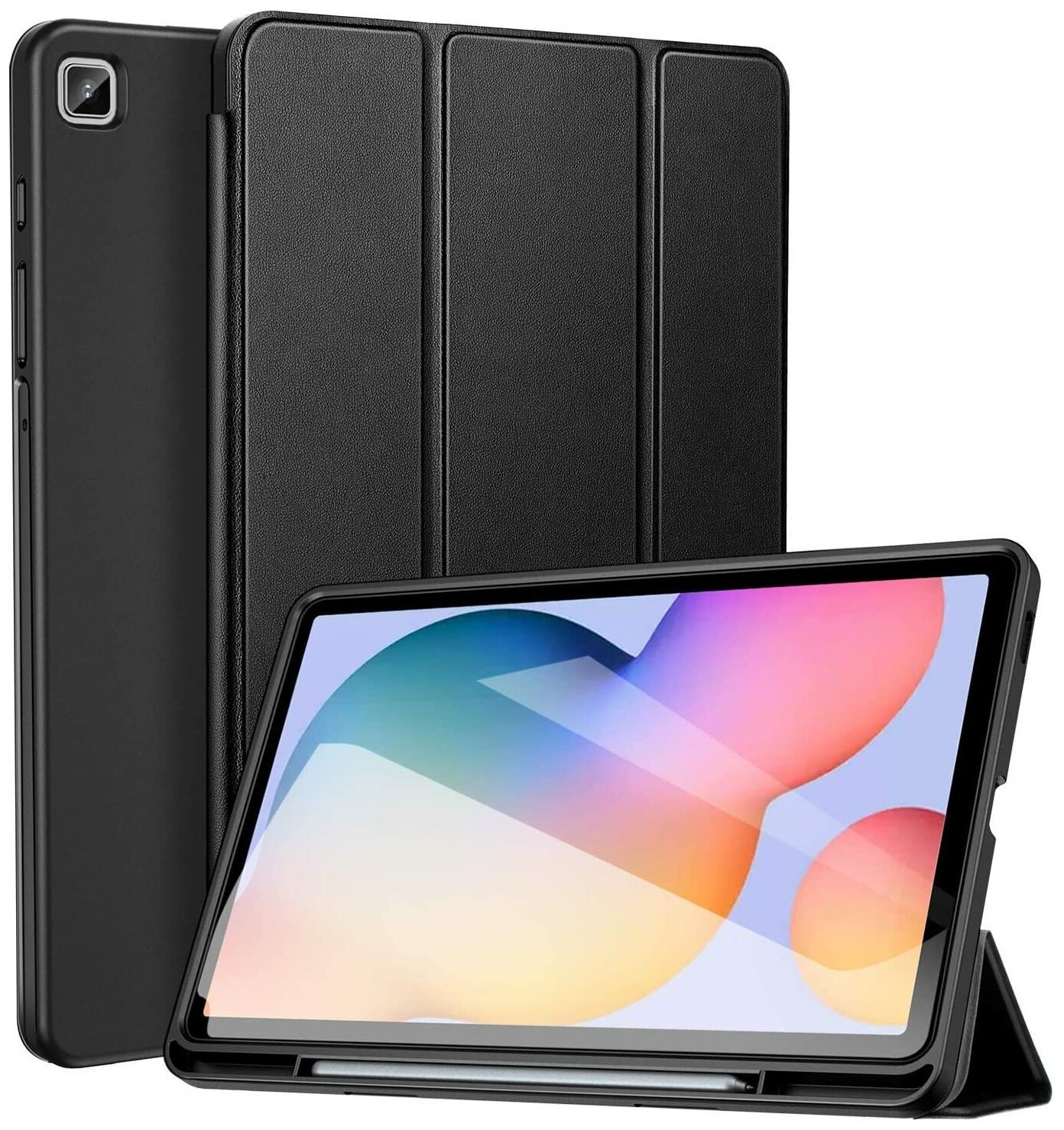 Чехол для планшета Samsung Galaxy Tab S6 Lite 10.4" с местом для стилуса S Pen, чёрный