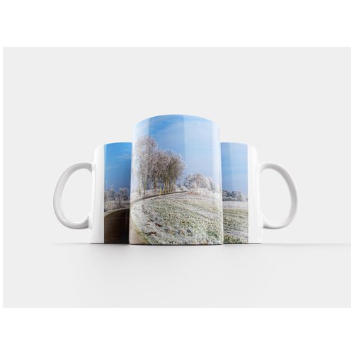 фото Кружка "зима, снег, зимний пейзаж" 320 мл lotsprints