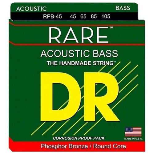 Струны DR RPB-45 струны для акустической бас гитары dr strings rare dr rpb5 45 45 125 dr strings струны др